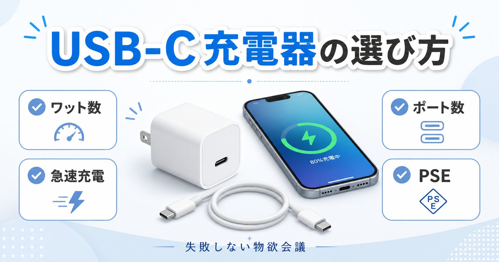 USB-C充電器の選び方
