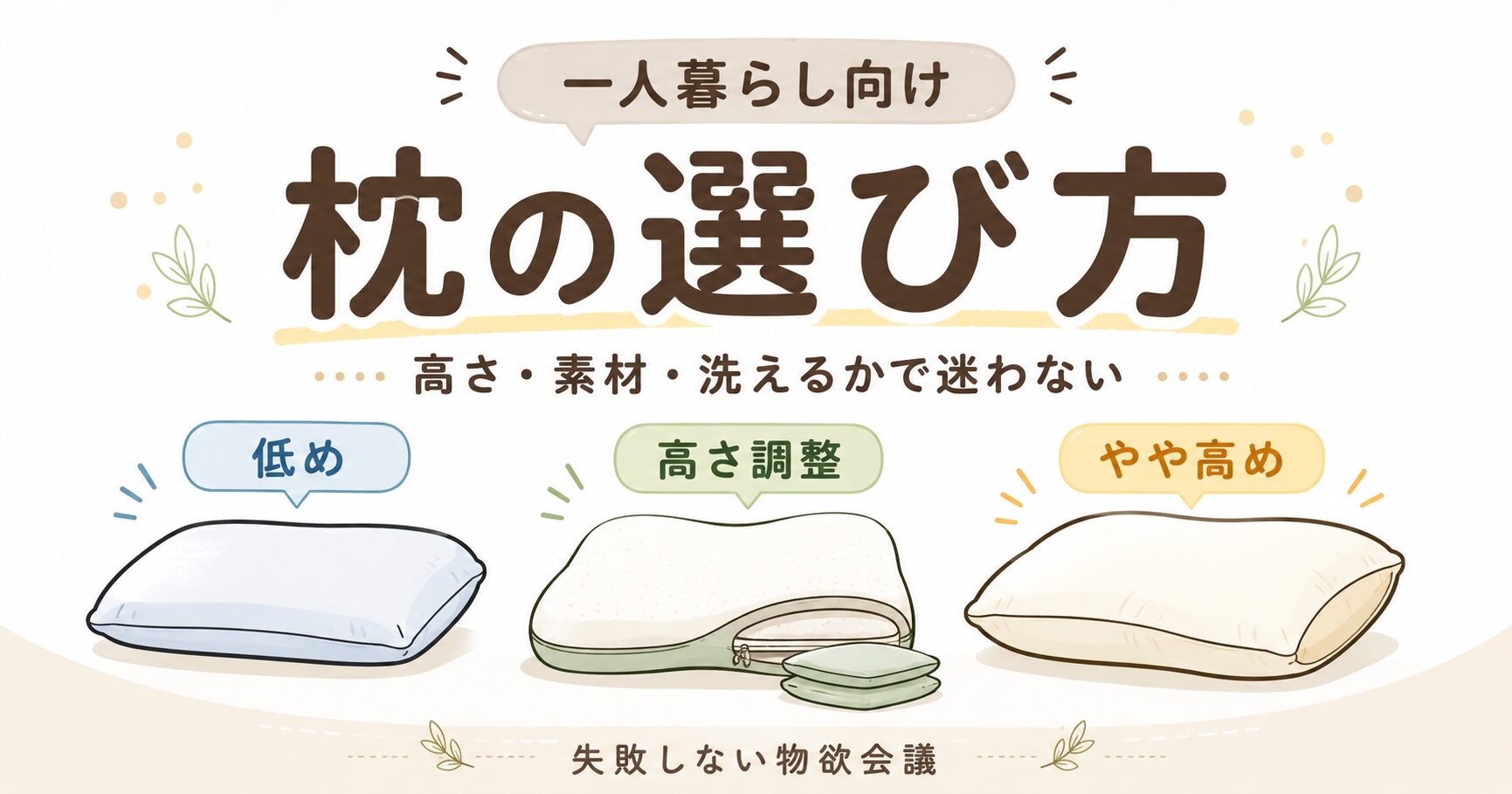 枕の選び方