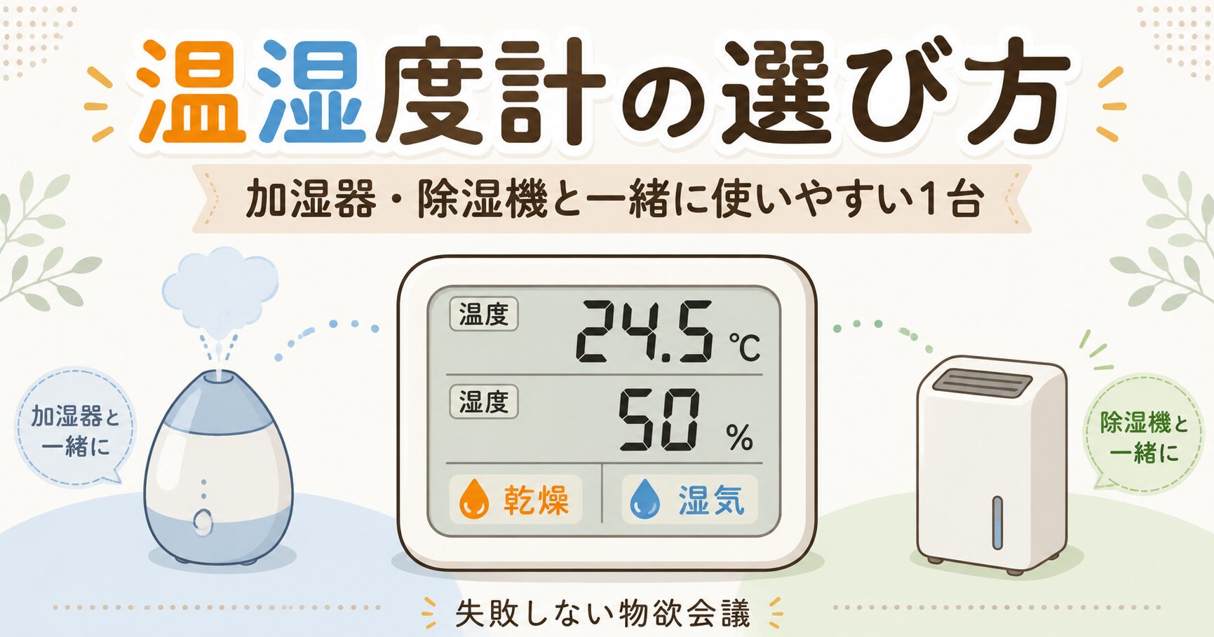 温湿度計の選び方
