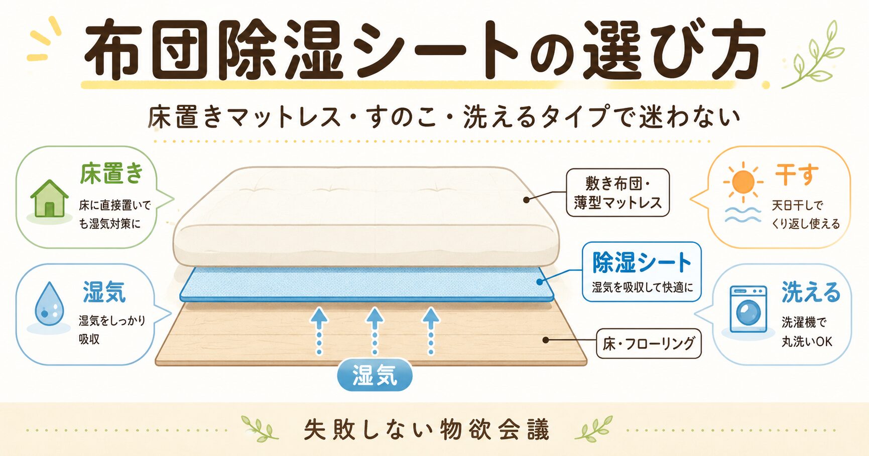 布団除湿シートの選び方